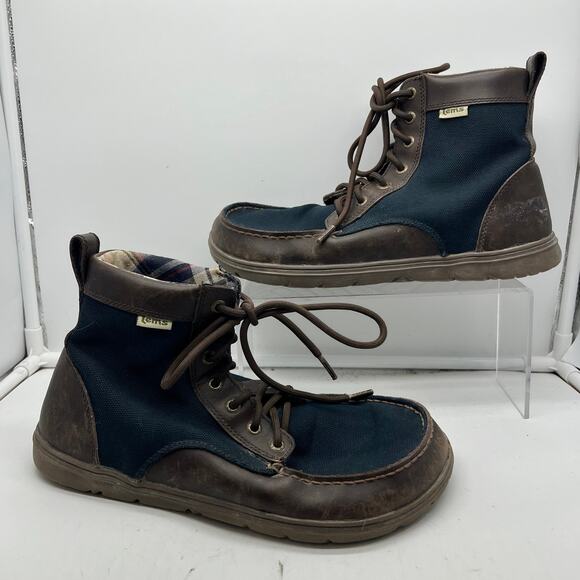 Lems Boulder Boots Mens 44 US 10.5 Brown Zero Drop Minimalist Hiking Travel - Picture 1 of 10